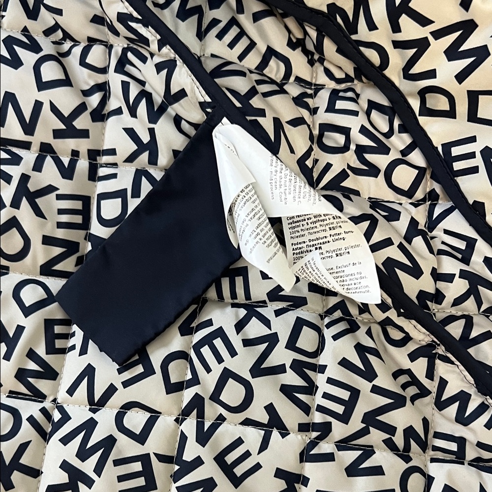 MaxMara Navy Quilted Jacket with Butterfly Emblem - Picture 8 of 10